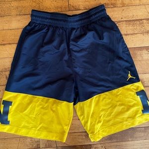 JORDAN MICHIGAN BASKETBALL SHORTS
